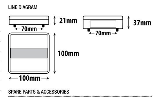 Roadvision LED Rear Combination Lamp Kit 12V Stop/Tail/Ind/Ref/Lic Surface Mount100x100mm