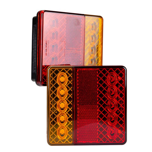 Roadvision LED Rear Combination Lamp Kit 12V Stop/Tail/Ind/Ref/Lic Surface Mount100x100mm