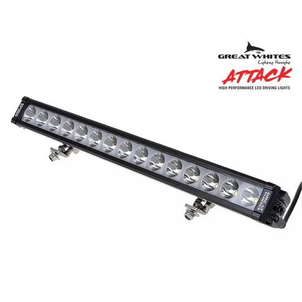 Great Whites 21 Inch LED Attack Driving Light, 75 Watt Single Row LED Light Bar