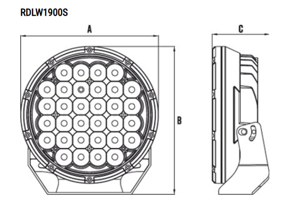 9 inch led driving spotlights