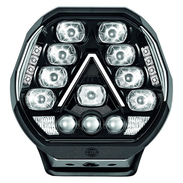 Pair LED 9 Inch Driving Light Kit Features DRL & Park Light Comes With Wiring Harness