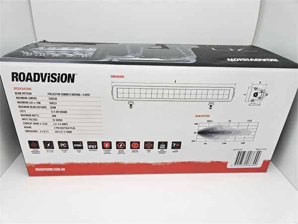 Roadvision S70 Series 7 Inch LED Driving Light Bar 3300 Lumens Combo Double Row