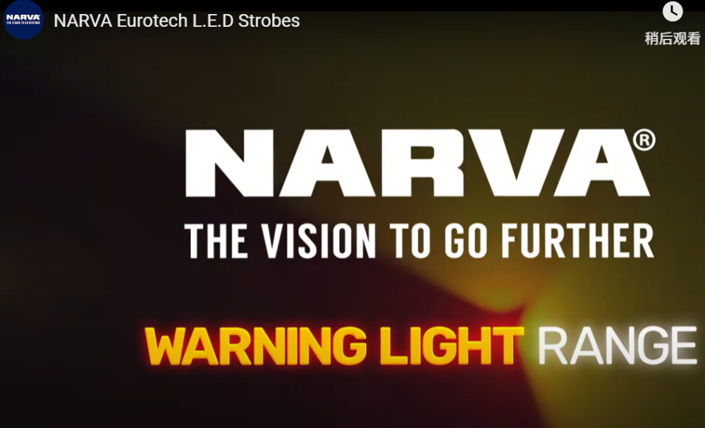 Narva ‘Eurotech’ Low Profile LED Strobe / Rotator Light Amber Magnetic Base