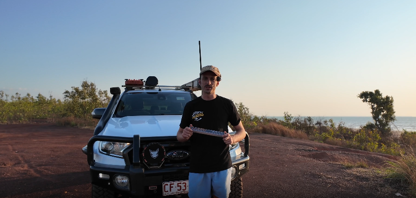 San Hima LED Torch Light Large Power Bank Flashlight Lithium USB Rechargeable - 1 Year Warranty