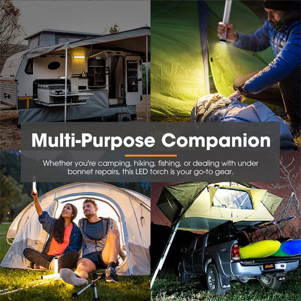 San Hima LED Torch Light Large Power Bank Flashlight Lithium USB Rechargeable - 1 Year Warranty