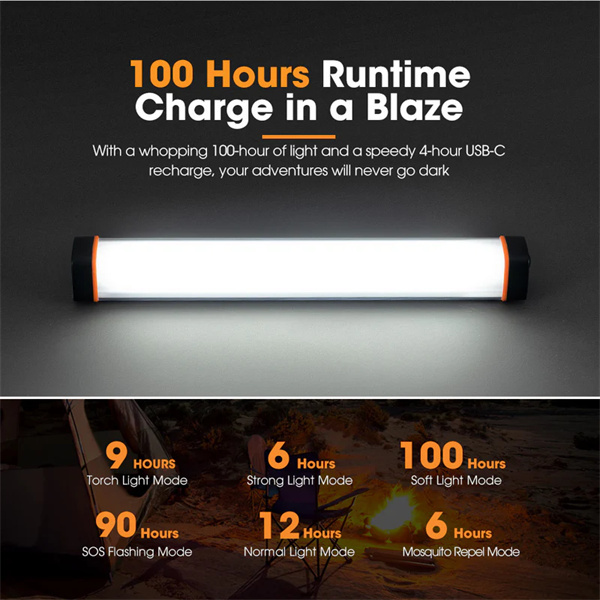 San Hima LED Torch Light Large Power Bank Flashlight Lithium USB Rechargeable - 1 Year Warranty