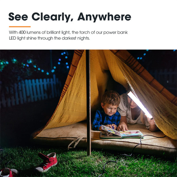 San Hima LED Torch Light Large Power Bank Flashlight Lithium USB Rechargeable - 1 Year Warranty