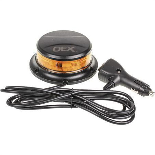 OEX LED Amber Beacon Class 1 Multivolt Low Profile Magnetic Base 12v 24v
