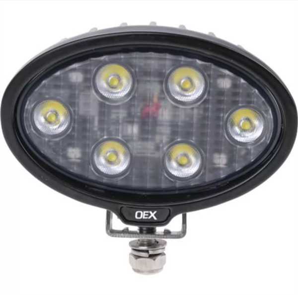 LED Work Light Oval 2183 LM 12V/24V, CISPR25 rated - Heavy Duty IP67