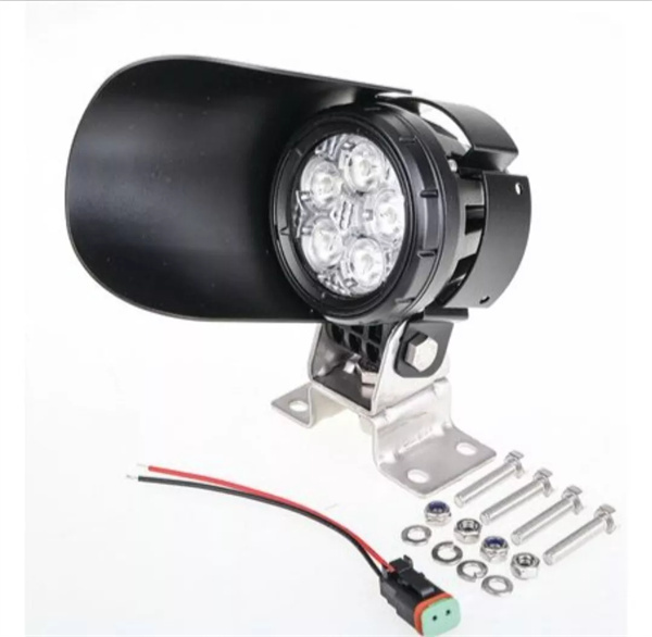 OEX LED Truck Mirror Light with Shield 12v 24v Loading LED Light - Mirror Mount LED