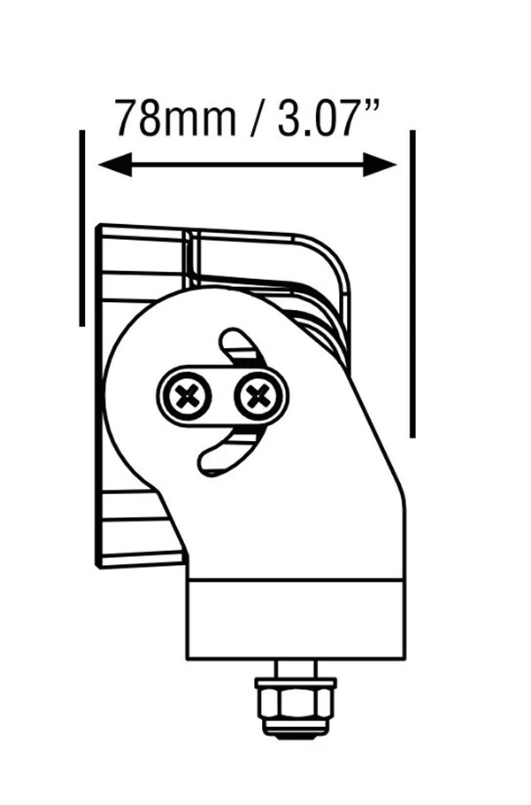 LED Work Light Spot Beam 12v 24v - Industrial Mining Lamp - 110 x 122 x 78mm - 3 Years Warranty