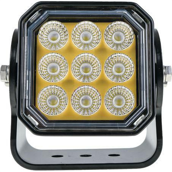 LED Work Light Flood Beam 12v 24v - Industrial Mining Lamp 9 LED 131 x 139 x 85m - 3 Years Warranty