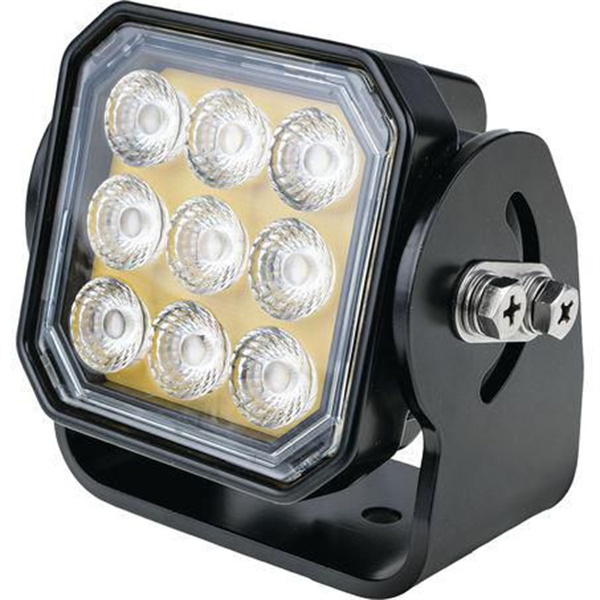 LED Work Light Flood Beam 12v 24v - Industrial Mining Lamp 9 LED 131 x 139 x 85m - 3 Years Warranty