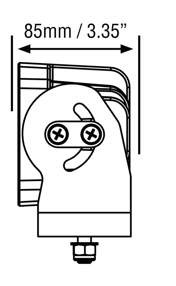 LED Work Light Flood Beam 12v 24v - Industrial Mining Lamp 9 LED 131 x 139 x 85m - 3 Years Warranty