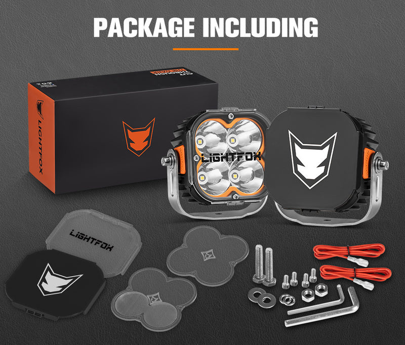 Lightfox Cygnus 5inch LED Work Light 1Lux@396m IP68 7,053 Lumens - 5 Years Warranty