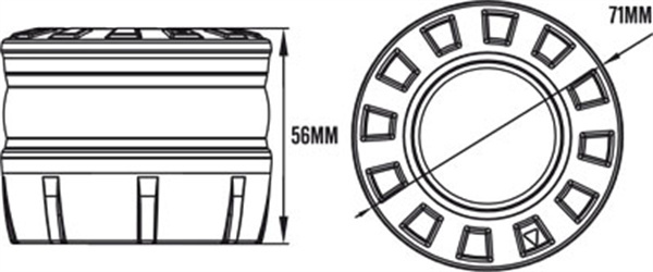 Roadvision Rechargeable LED Micro SOS Emergency Warning Beacon - Magnetic mount Rotating IP65