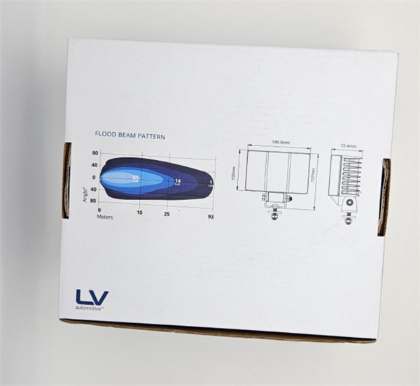 Curved LED Work Light 120 Degree Ultra Wide Flood Beam 9-36V 9500LM IP69K - 2 years warranty