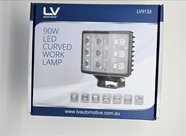 Curved LED Work Light 120 Degree Ultra Wide Flood Beam 9-36V 9500LM IP69K - 2 years warranty