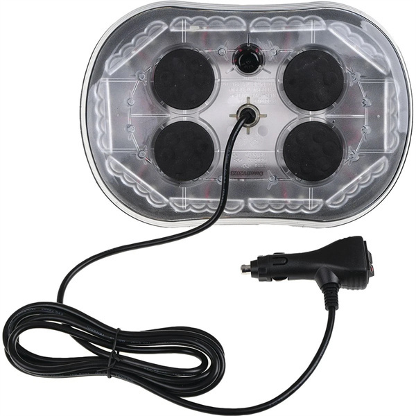 OEX 12/24V Low Profile Minibar Amber LED Clear Lens Magnetic Mount IP67