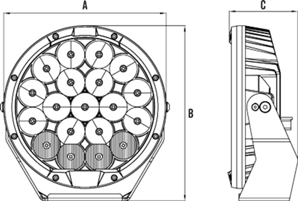 roadvision 9 inch spotlights