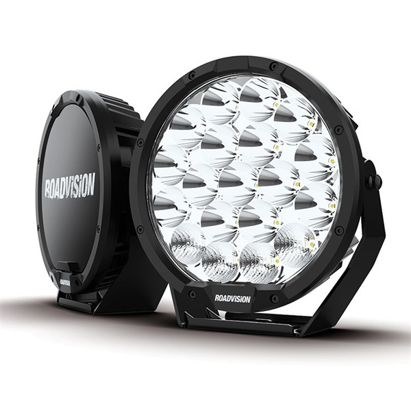 Roadvision LED Driving Light Set 9in DLE 11-32V 19x5W 105W 10400lm IP68 Combo Beam + Covers Pair
