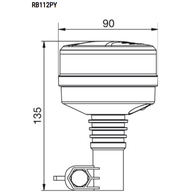 Tractor amber beacon