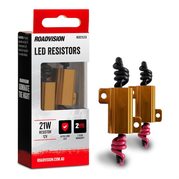 Roadvision Load Resistor 12V 21W 2PK - 2 Years Warranty