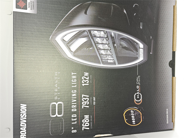 Roadvision LED Driving Light 8" Stealth 9-32V with DRL 132W Combo Beam 7937LM 6000K IP67