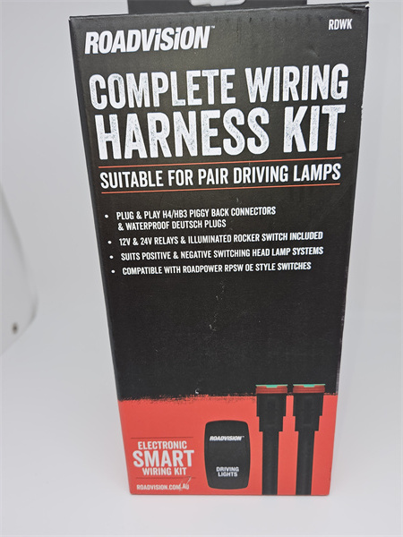 Roadvision’s LED Driving Lights Wiring Kits Wire Harness Loom Kits suit LED Light Bars or Spot Lights