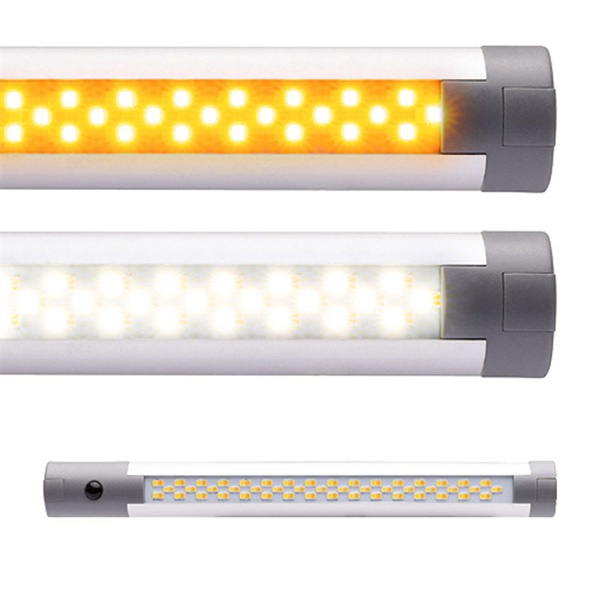 Roadvision LED Interior Strip Lamp 10-30V Amber/White with Switch 290mm IP67 - 5 Years Warranty
