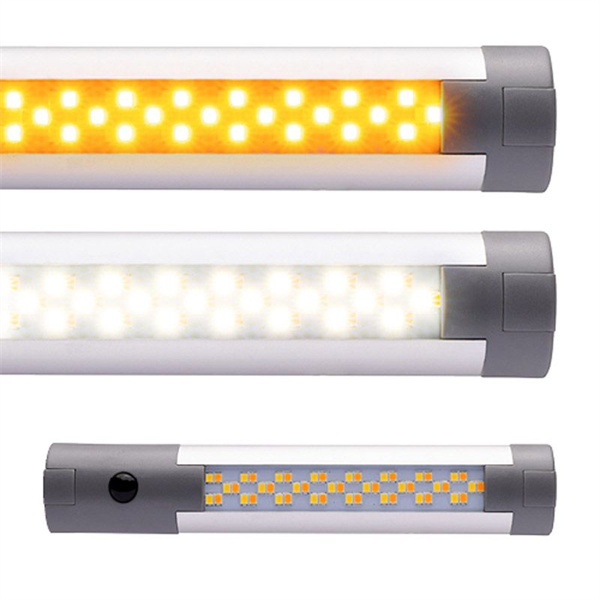 Roadvision LED Interior Strip Lamp 10-30V Amber/White with Switch 180mm IP67 - 5 Years Warranty