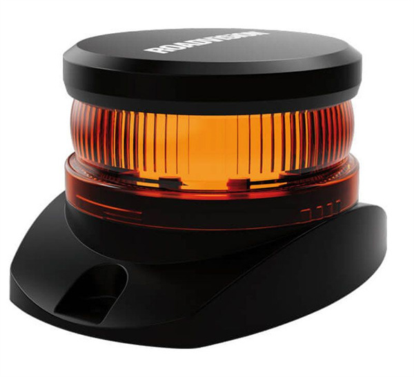 Roadvision LED Beacon Micro Revolver 10-30V Amber Fixed Mount 6 Function SAE Class 2 - 5 Years Warranty