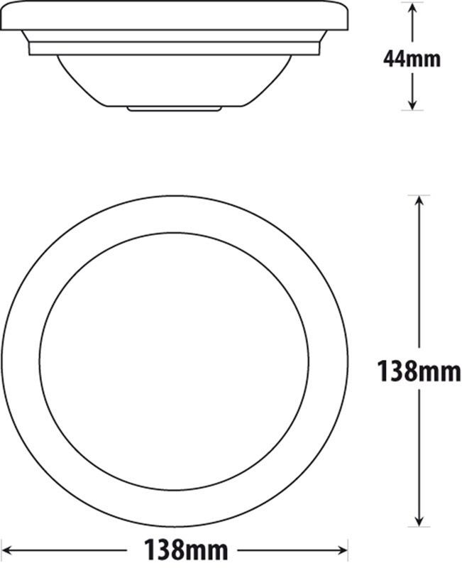 Roadvision LED Stop/Tail Lamp 4in Round 10-30V Grommet Mount Includes Grommet - 5 Years Warranty