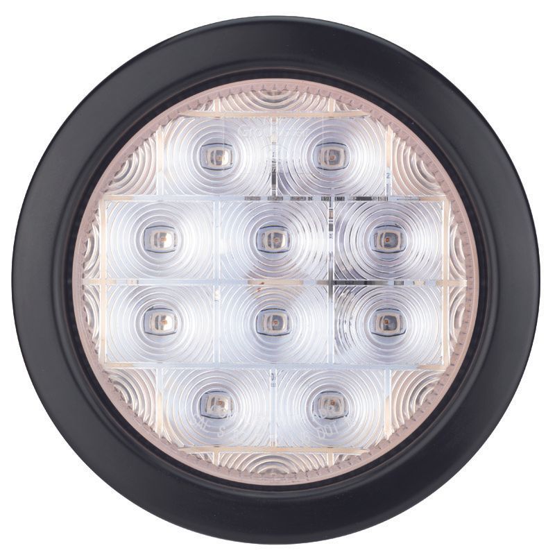 Roadvision LED Stop/Tail Lamp 4in Round 10-30V Grommet Mount Includes Grommet - 5 Years Warranty