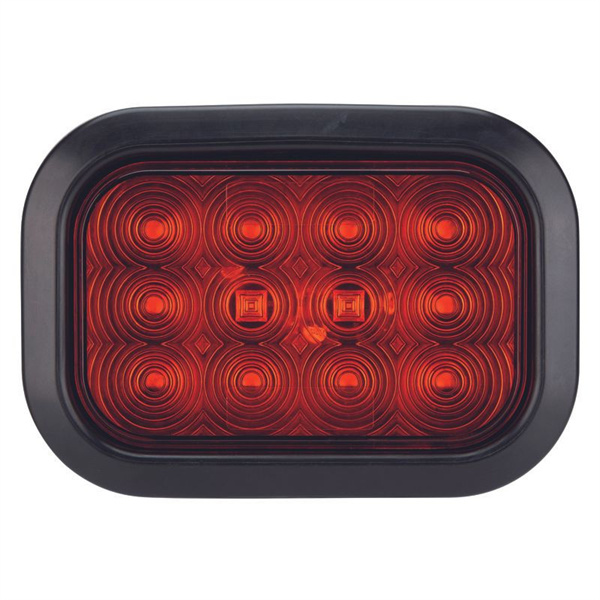 Roadvision LED Stop/Tail Lamp Rectangular 10-30V Grommet Mount Includes Grommet - 5 Years Warranty