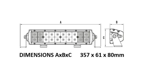 12 inch led light bar