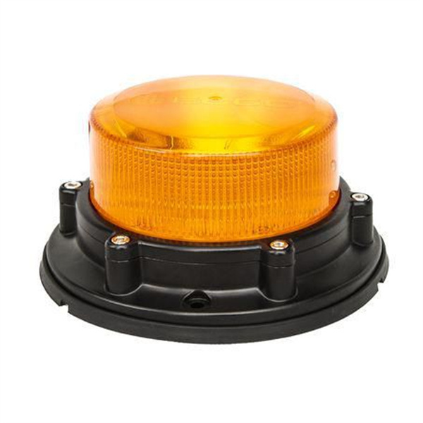 ECCO 12/24V LED Heavy Duty Amber Beacon 3 Bolt Fixed Mount - 5 Years Warranty