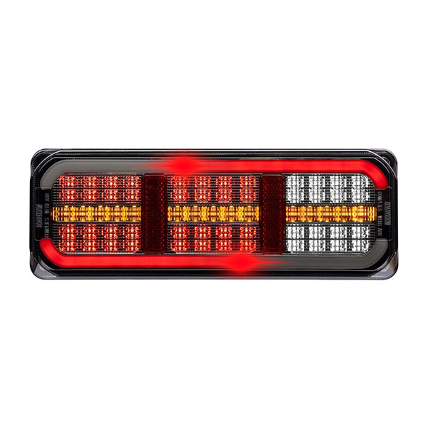 Roadvision LED Rear Combination Lamp 10-30V Stop/Tail/Ind/Rev/Ref 285x105mm Dynamic Glow Tail - 5 Years Warranty