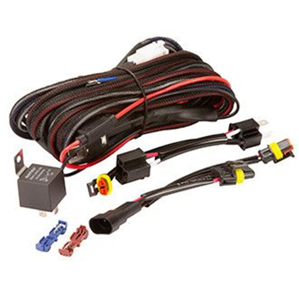 Roadvision LED Bar Light Wiring Kit Suits Dual DRL 12/24V +&- Switching H4 & HB4 Piggy Back Connectors