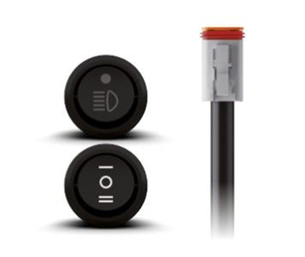 Roadvision LED Bar Light Wiring Kit Suits Dual DRL 12/24V +&- Switching H4 & HB4 Piggy Back Connectors