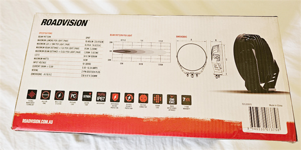 Roadvision Stealth Halo 9 Inch LED Spot Beam Light With Halo Ring 9-32V - 7 Years Warranty