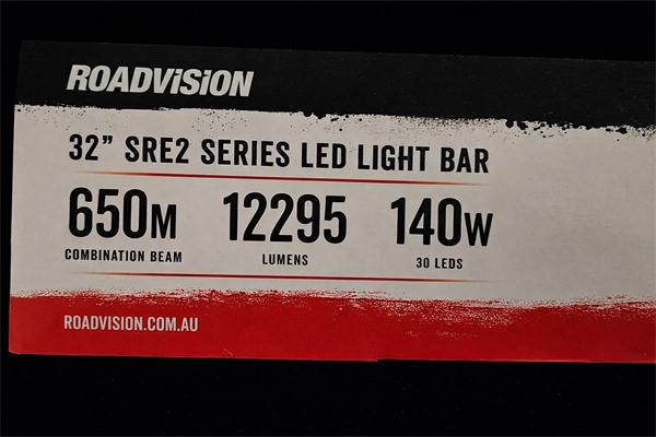 Roadvision 32" LED Light Bar SRE2 11-32V 30x5W 150W 12295lm Combo Beam IP68 Single Row - 3 Years Warranty