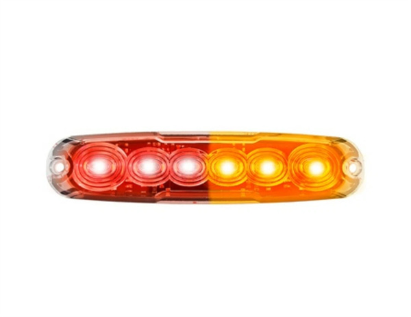 Pair LED Autolamps Stop/Tail/Indicator Light LED 12-24V Low Profile Clear Lens Coloured LEDs Surface Mount