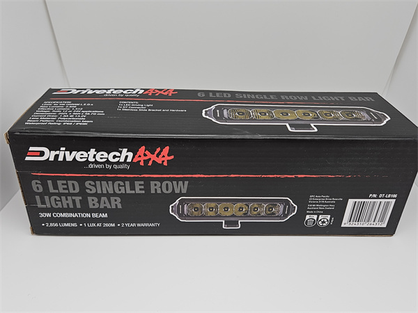 Drivetech 4x4 8 inch LED Single Row Driving Light Bar 9-36V IP68/IP69K - 2 years Warranty