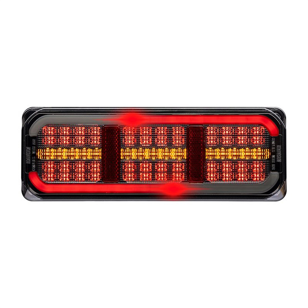Roadvision LED Rear Combination Lamp 10-30V Stop/Tail/Ind/Ref 285x105mm Dynamic Glow Tail - 5 Years Warranty