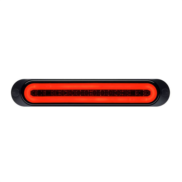 Roadvision LED Reverse/Tail Lamp [Glowtech] 12V Blacked Out Lens Surface Mnt 252x45mm - 5 Years Warranty