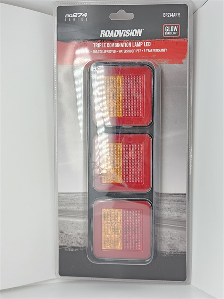 Roadvision LED Rear Combination Lamp 10-30V Stop/Tail/Ind x3 Glow Park 274x100mm