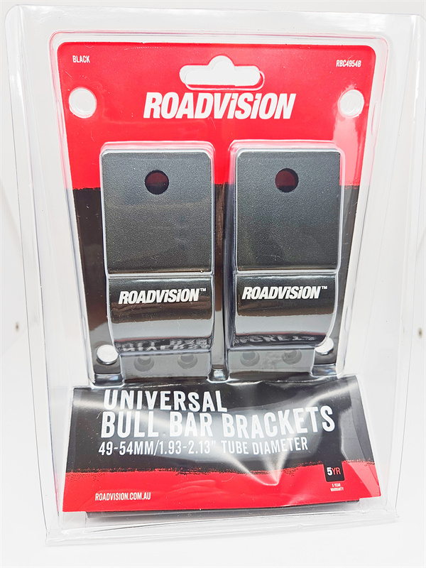 Pair Bull Bar Clamps 49-54MM Nudge Bar 2in Mounting Brackets Suits Light Bar Work Light Driving Spotlight