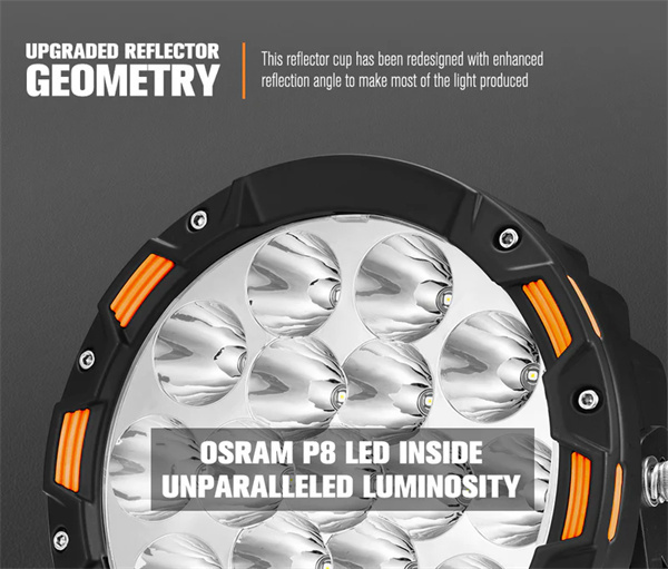 Lightfox 7" LED Driving Light 1Lux@1,032M IP68 13,226 lumens- 5 Years Warranty