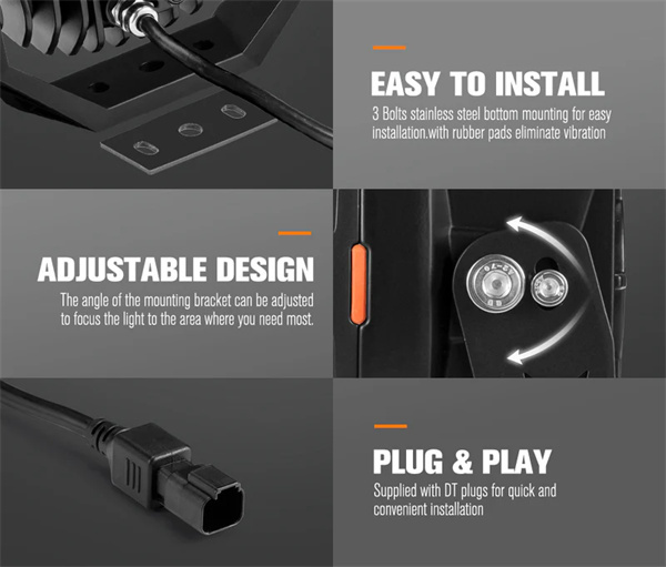 Lightfox 7" LED Driving Light 1Lux@1,032M IP68 13,226 lumens- 5 Years Warranty